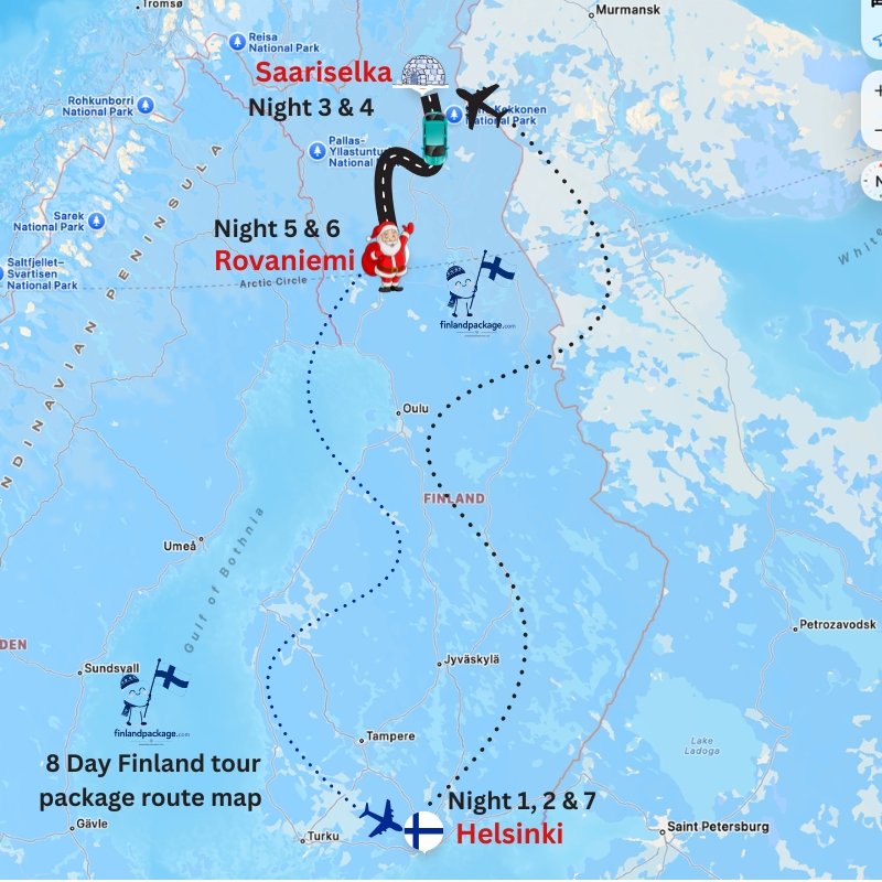 8 day Finland tour package